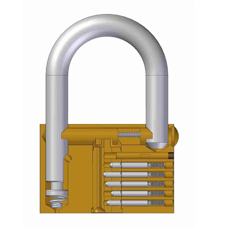 12 pièces 32 mm y compris hasp de porte et cadenas à 3 clés Cadenas à clé en laiton massif 