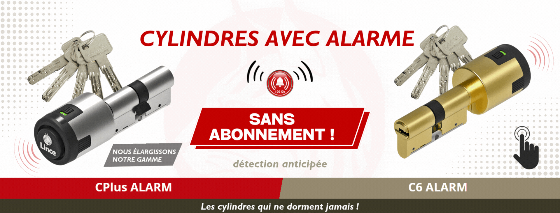 CYLINDRES AVEC ALARME