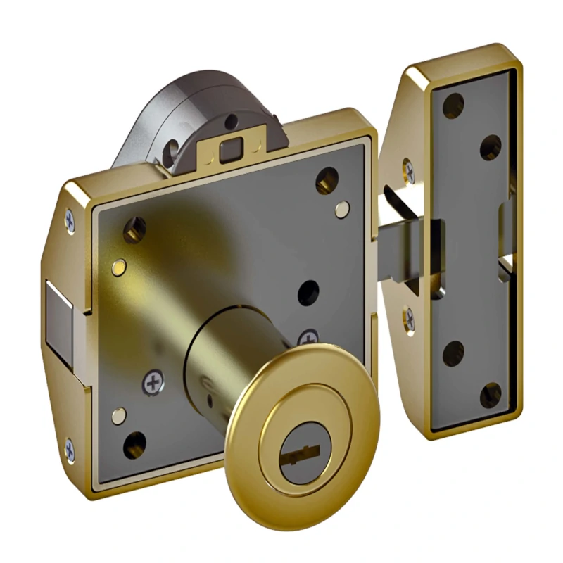 Lince 3017120 Lock 5056-AP/ 60 Right, Gold