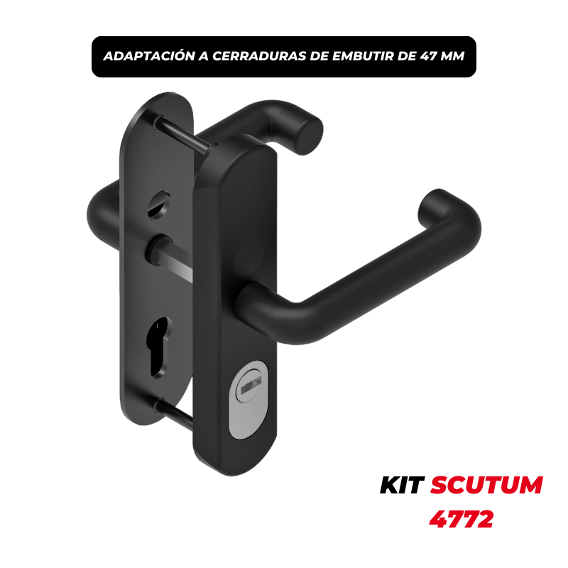 Kit Scutum, escudo alta protección + juego de manillas
