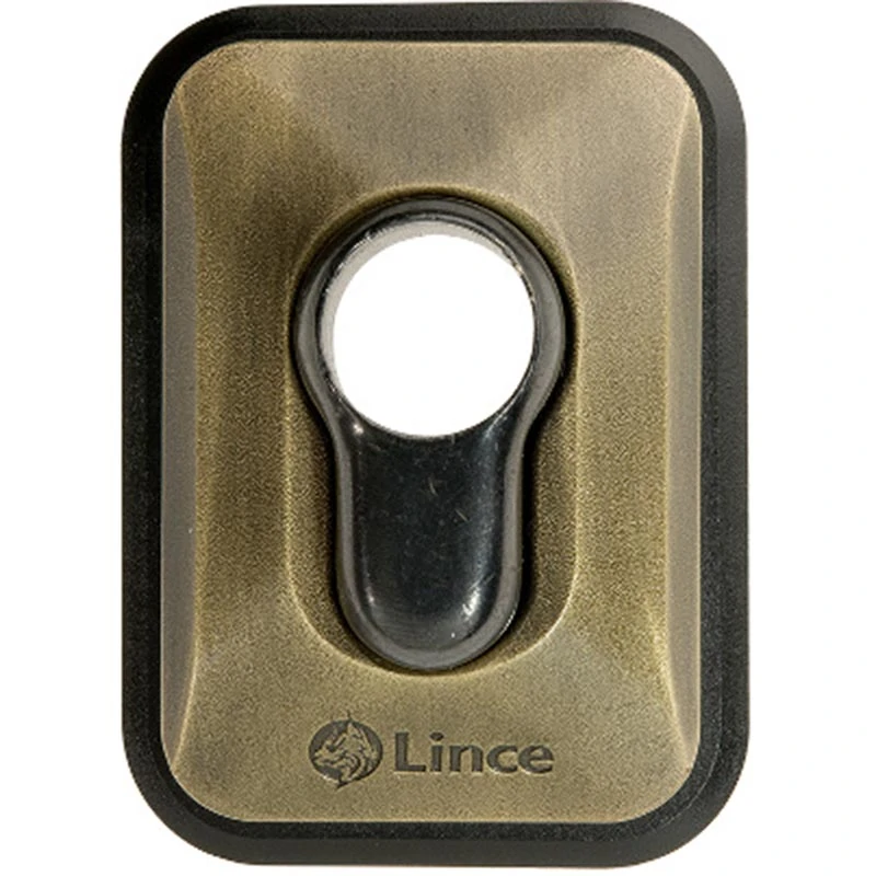 Lince High Security Black Euro Cylinder Escutcheon Keyhole Cover Plate Van Doors 