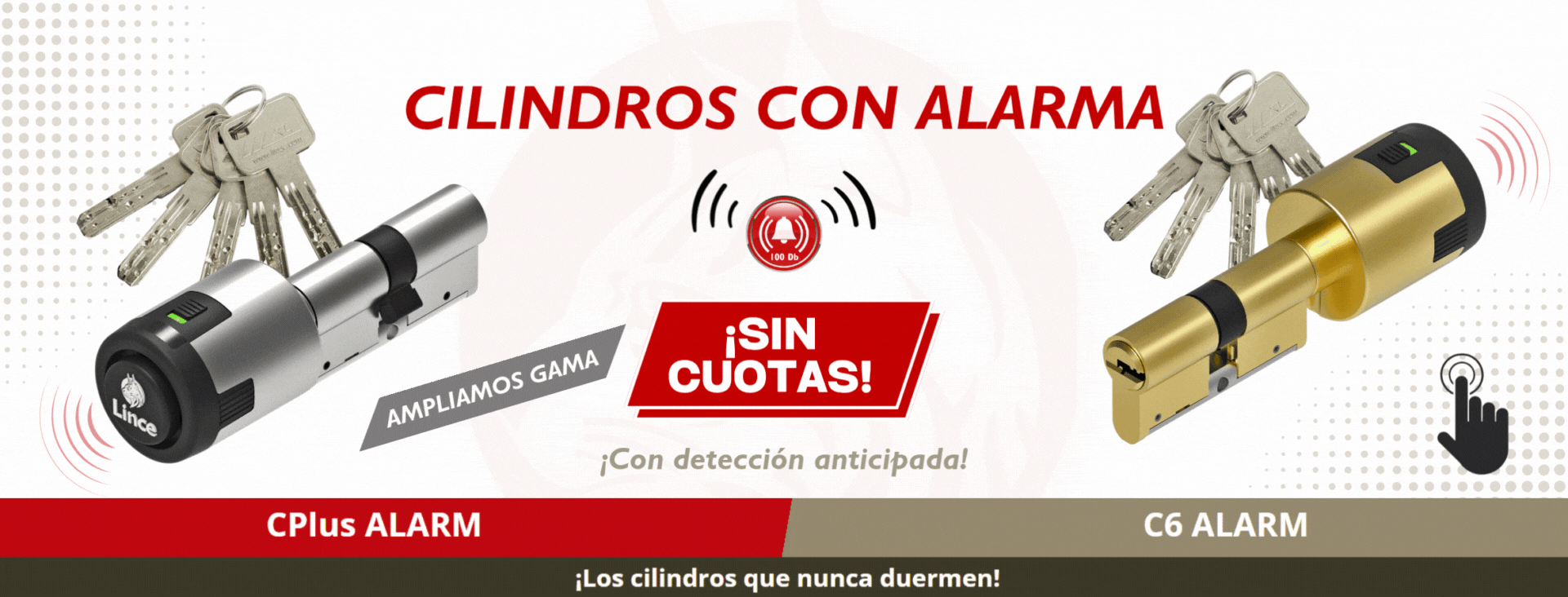 Cilindros con alarma