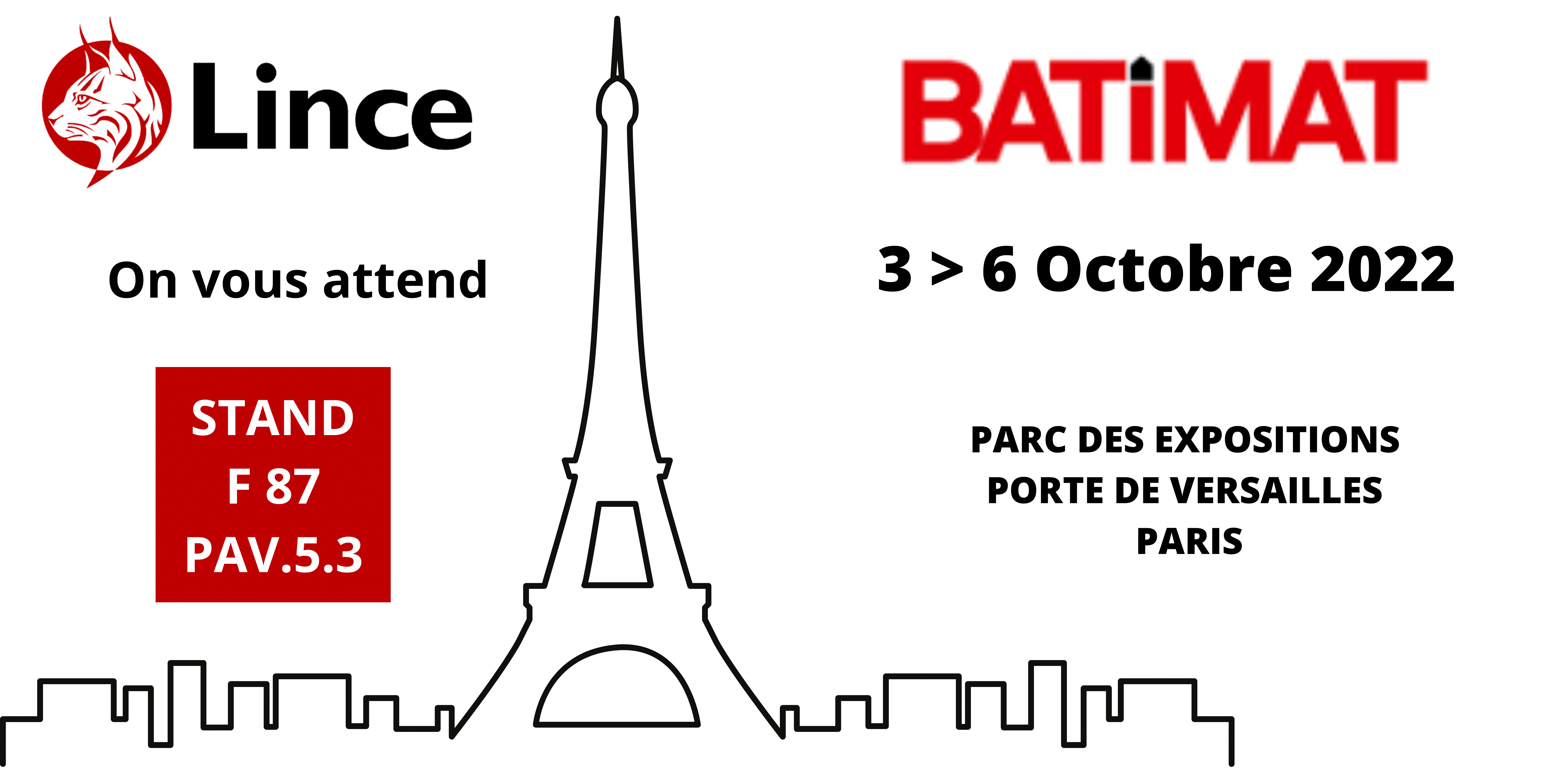 Nous serons présents au salon Batimat 2022