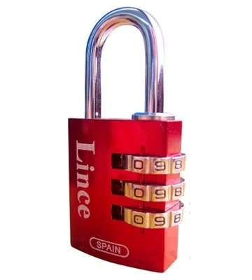 ALUMINIUM COLOURED COMBINATION PADLOCKS, Series 210 